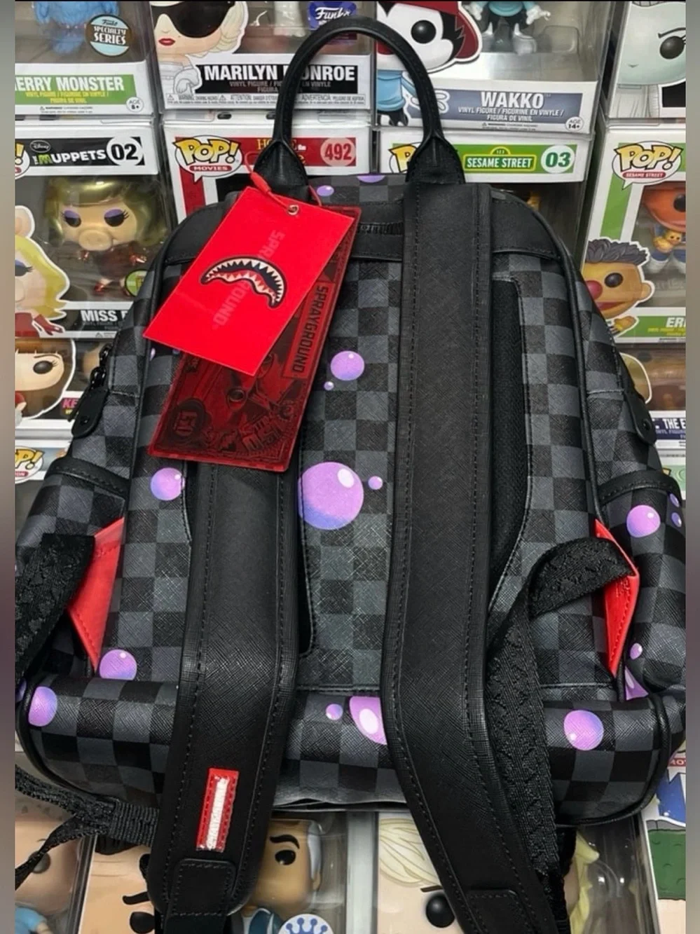 Sprayground Purple Slime Takeover Savage Mini Backpack